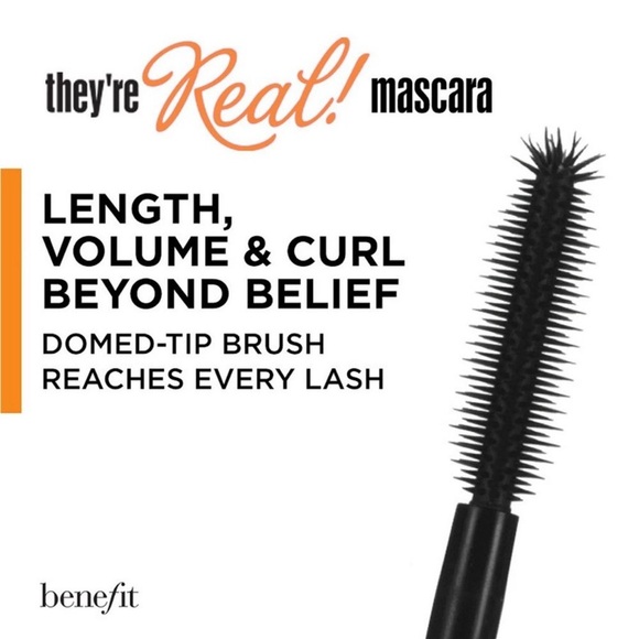 NIB Benefit Cosmetics - “They’re Real!” Mascara in Jet Black Mini Travel Size - Picture 5 of 16
